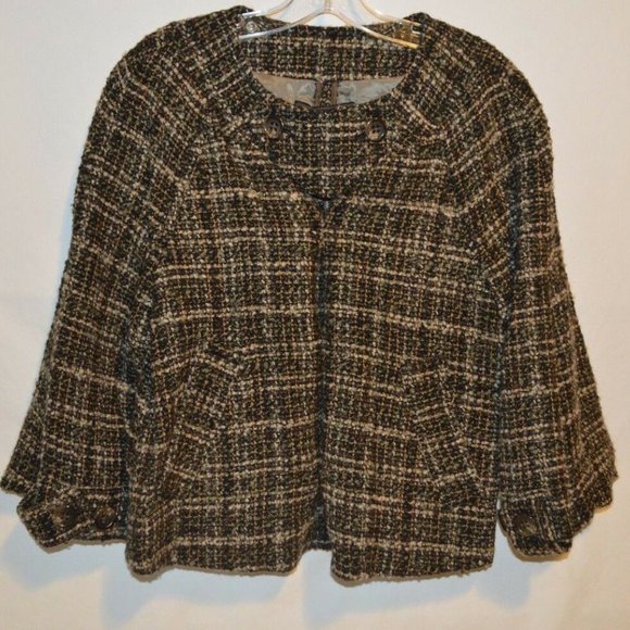 Womens BCBG MaxAzria Tara Textured Trapeze Jacket - Picture 3 of 7